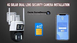 BEST 4G SOALR DUAL LENS CCTV SECURITY PTZ CAMERA SETUP ON SMART PHONE