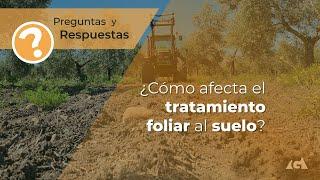 ¿Cómo afecta el tratamiento foliar al suelo?