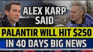 Palantir Will Hit $1050 Said By CEO Alex Karp | PLTR Stock Latest News