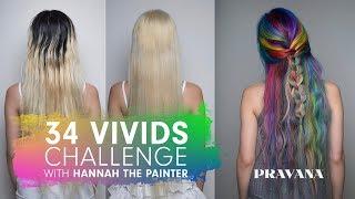 PRAVANA 34 VIVIDS Challenge with Hannah the Painter