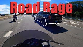 Truck Tries HITTING Multiple Motorcycles...