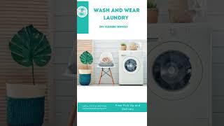 Wash and Wear Laundry Service: Free Pickup and Delivery for Your Convenience!   #laundry