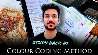 #1 Colour Coding Trick | Memorization Methods | Study Hacks by medicprakhar