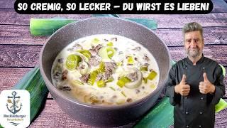 Käse Lauch Suppe mit Hackfleisch Rezept - Tüte war gestern!