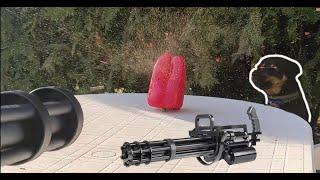 MINIGUN M133 microgun VS Pepper & DOG