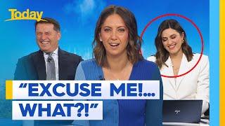 Sarah's sausage roll comment hilariously backfires | Today Show Australia