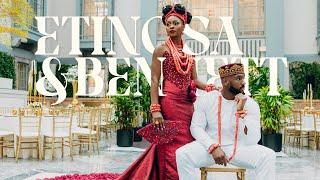 EDO MEETS IGBO A MUST WATCH 2024 NIGERIAN WEDDING( ETINOSA & BENNETT ) #edowedding #nigerianwedding