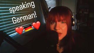 ASMR Trying to Speak German! *intermediate level* 