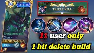I FINALLY FOUND WORLD BEST 1 HIT DELETE BUILD FOR ZHASK 2025 !! ️(secret big abuse it now)