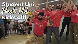 Flash Mob at University KICKS OFF! 