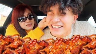 Chicken Wings Mukbang W/ My Asian Mom! *storytime*