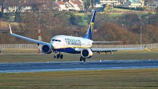 Pilots battle 60MPH winds at Edinburgh!