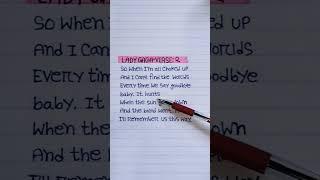 Watch | Listen And Learn English Always Remember Us This Way(Verse:2)| Sung By:Lady Gaga #shorts