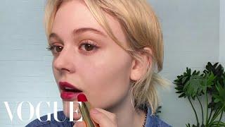 Gossip Girl's Emily Alyn Lind's 7-Step Guide to a Perfect Red Lip | Beauty Secrets | Vogue