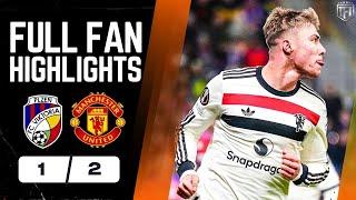 RASMUS MASTERCLASS! Amad ON FIRE! Viktoria Plzen 1-2 Manchester United Highlights