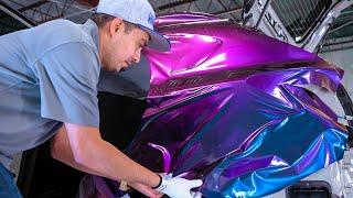 Watch me Wrap a Quarter Panel  Two Brand NEW cars in for a Wrap ! 