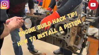 How to Install a Pistons on a 521" Ford #nonamenationals #2hacksgarage #enginebuild #sendit #ahra