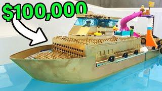 I Built a $100,000 Lego Boat!