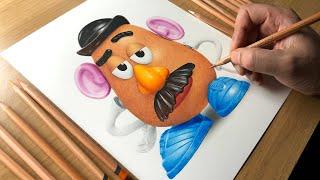 Drawing Mr Potato Head - Time-lapse | Artology