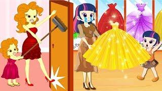 Equestria Girls Kids School cheatting Makeup Contest In Class Animation Collection