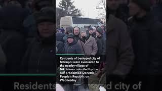 Ukraine: Civilians Evacuate Mariupol After Russian Shelling