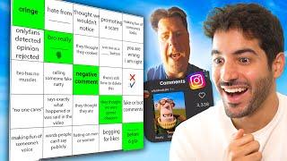 TikTok vs. Instagram Reels Bingo