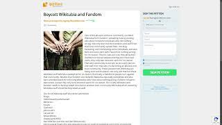 Sign @newguy861's petition to get Wikitubia shut down