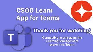 CSOD Learn App for Teams Demo Video