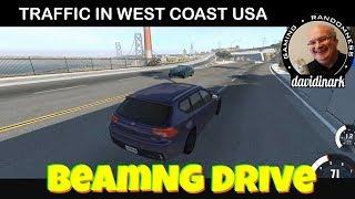 LOTS OF TRAFFIC IN WEST COAST USA - BeamNG Drive