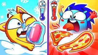 Hot and Cold Song ️ | + More Funny Kids Songs  And Nursery Rhymes by Baby Zoo