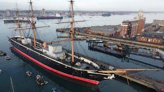 HMS Warrior (1860) - First Armoured Battleship of the Royal Navy