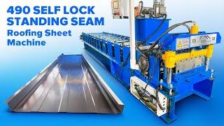 [steelmama]Cliplock roofmachine|clip lock sheet roll forming machine|joint-hidden wall panel machine