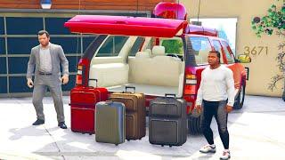 Michael And Frankline Going For A Business Trip To Out Of Country In GTA 5