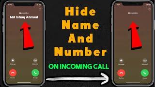 How To Hide Name & Number On Incoming Call | Incoming Call Ka Number Hide Kaise Kare