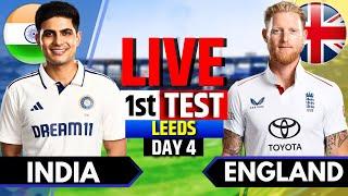 India vs England, 1st Test, Day 4 | Live Cricket Match Today | IND vs ENG Live | 1st Session