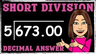 Short Division with Decimal Answers | Division | Maths with Mrs. B