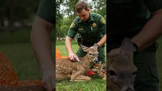 Fawn Gets Help From Park Ranger To Save It's Family!#Wildlife #Rescue #Animals