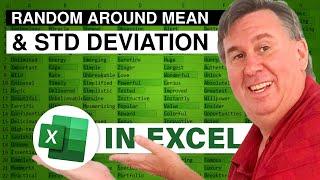 Excel - Random Around Mean and Standard Deviation: Episode 1507