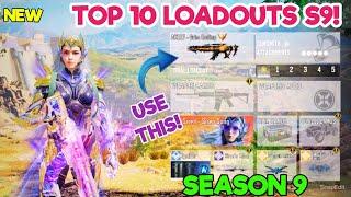 TOP 10 LOADOUTS in "SEASON 9" of Cod Mobile! | codm br best gunsmith | codm br best guns | codm br