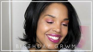 BIRTHDAY GRWM | bold eyes & lips | ADIA adores