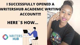 HERE`S HOW I SUCCESSFULLY OPENED  A WRITERSHUB WRITING ACCOUNT...#CAREY`S THOUGHTS.