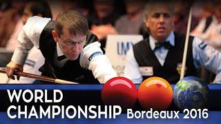 3-Cushion World Championship Bordeaux 2016 - Marco Zanetti vs Torbjörn Blomdahl