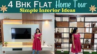 HOME TOUR | 4 Bhk flat | 3000 sft | Simple Interior Design Ideas | Minimalist Designs