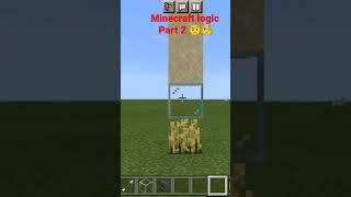 minecraft logic part 2 #shorts #viral #kygaming #minecraft #minecraftlovers #gaming