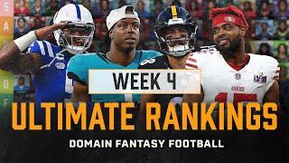 Week 4 Fantasy Football Rankings - WIN Your Matchup