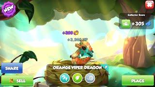 Baby Orange Viper Dragon - Dragon Mania Legends