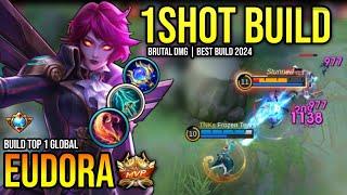 EUDORA BEST BUILD 2024 | BUILD TOP GLOBAL EUDORA GAMEPLAY | MOBILE LEGENDS