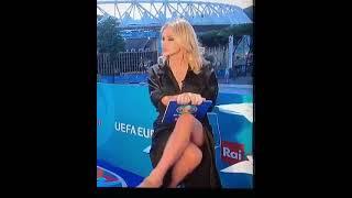 Video Of Euro 2020 TV Presenter Paola Ferrari Leg-Crossing On TV