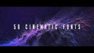 TOP 50 BEST FREE Cinematic FONTS for your video (Premier, DaVinci, Vegas Pro, Final Cut) FREE FONT