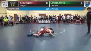 21 Men 113 Kody Kageler Oregon vs Lorenzo Arreola California 4759299104